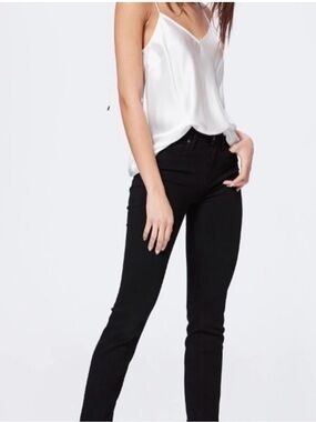 NWOT - Paige Hoxton Straight Dark Black Jeans in Size 30